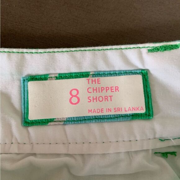 LILLY PULITZER Women’s Finders Keepers The Chipper Short Green Blue White Size 8 - Picture 9 of 14